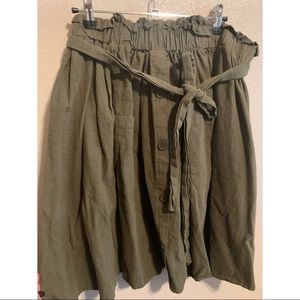 Plus size midi skirt